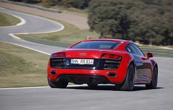 Audi R8 V10 auf der privaten Rennstrecke Ascari in Südspanien. Foto: UnitedPictures